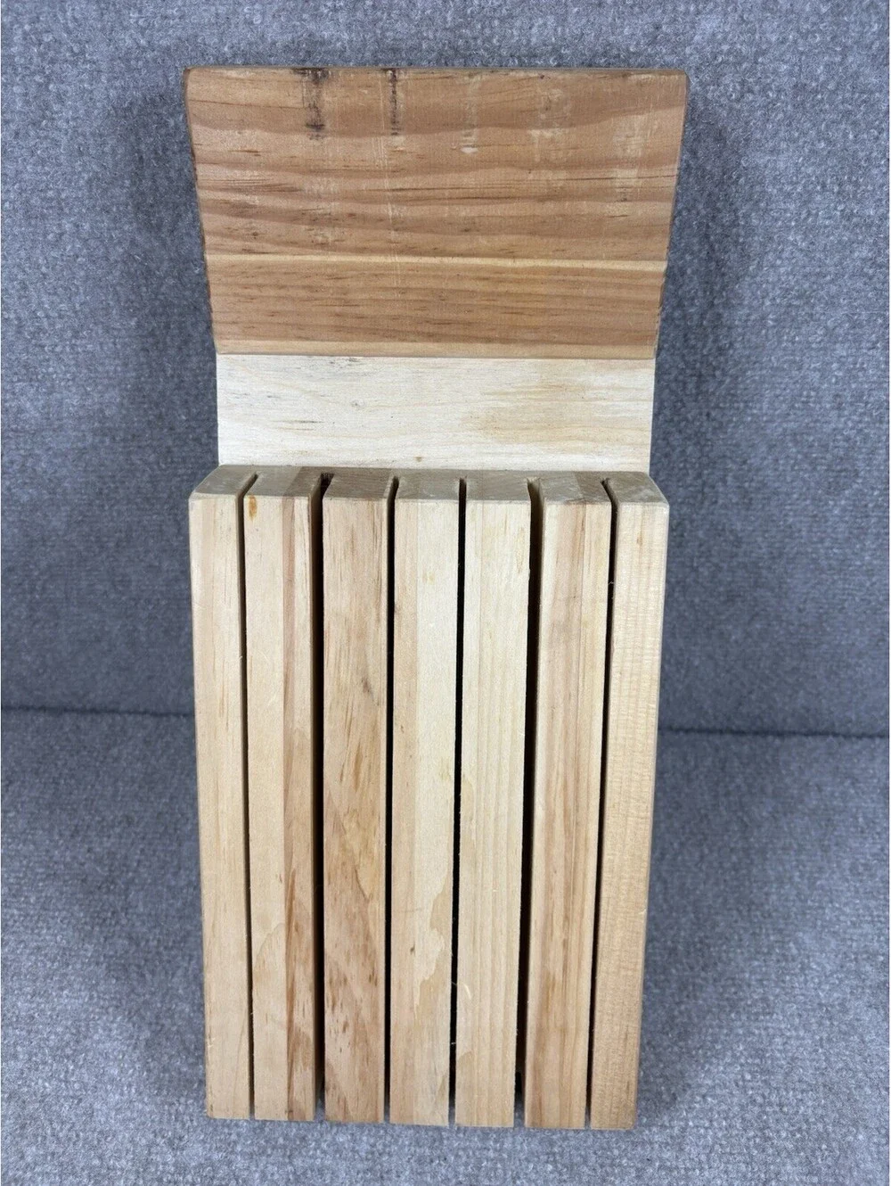 J.K. Adam's Co 6 Slot In-Drawer Solid Wood Knife Block Holder Vermont